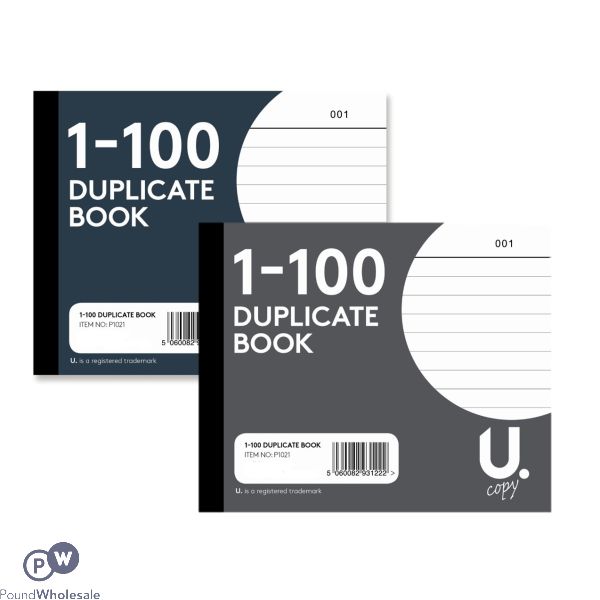 Duplicate Book 1-110 Pages 2 Assorted Colours