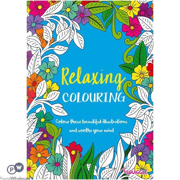 Relaxing Adult Floral Colouring Book