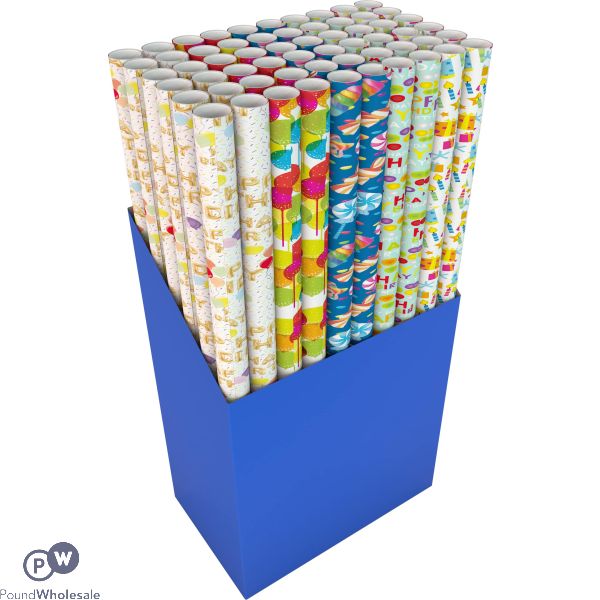 3m Kids Birthday Giftwrap 5 Assorted Designs