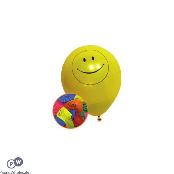 Smiley Balloons 12 Pack