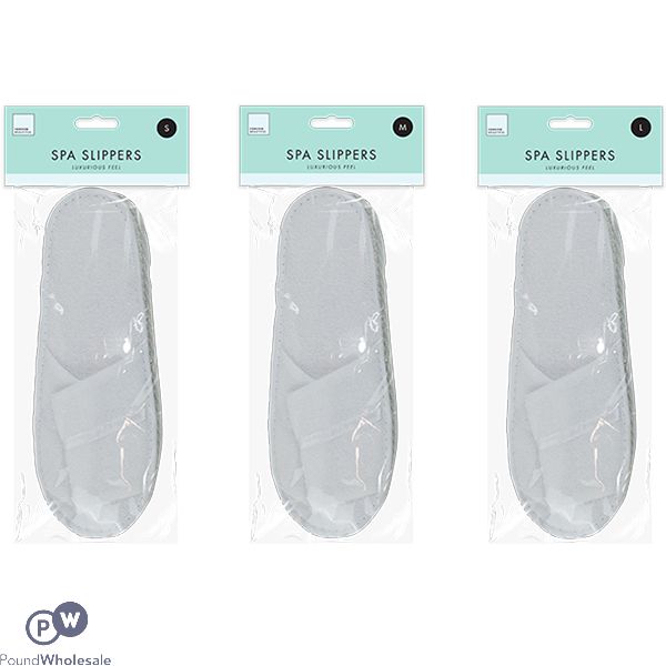 Forever Beautiful Ladies Spa Slippers Assorted Sizes