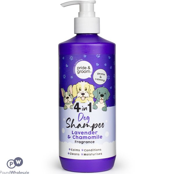 Pride & Groom Lavender & Chamomile 4-in-1 Dog Shampoo 500ml