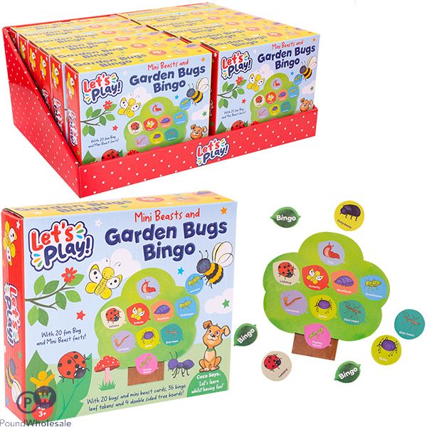 First Steps Let's Play Mini Beasts And Garden Bugs Bingo Kids Game Cdu
