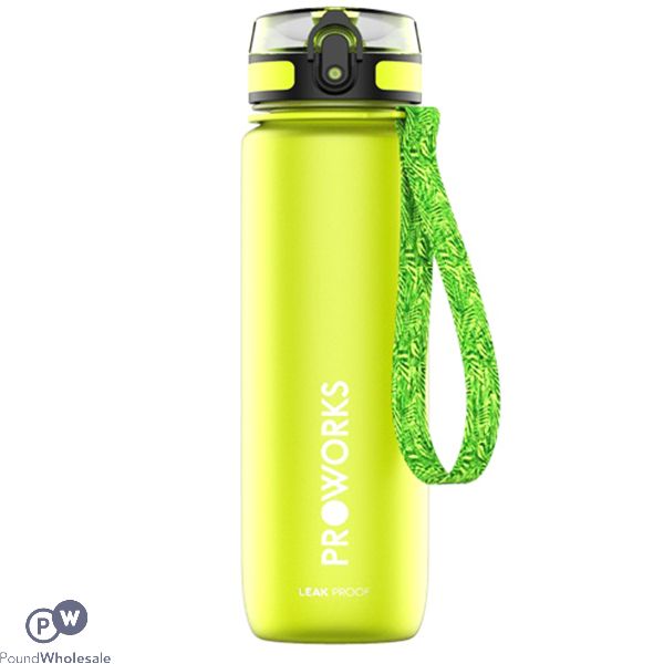 Proworks Leakproof Sports Water Bottle Green 1l