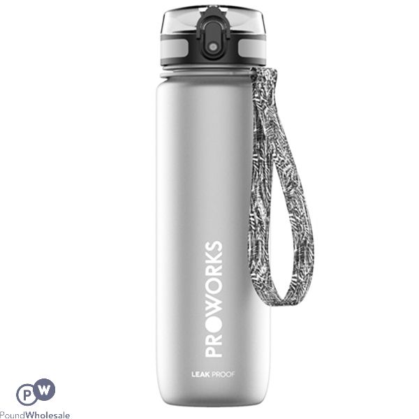 Proworks Leakproof Sports Water Bottle Grey 1l