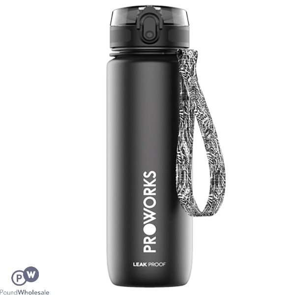 Proworks Leakproof Sports Water Bottle Black 1l
