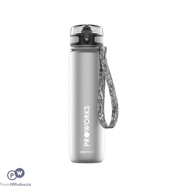 Proworks Leakproof Sports Water Bottle Grey 500ml