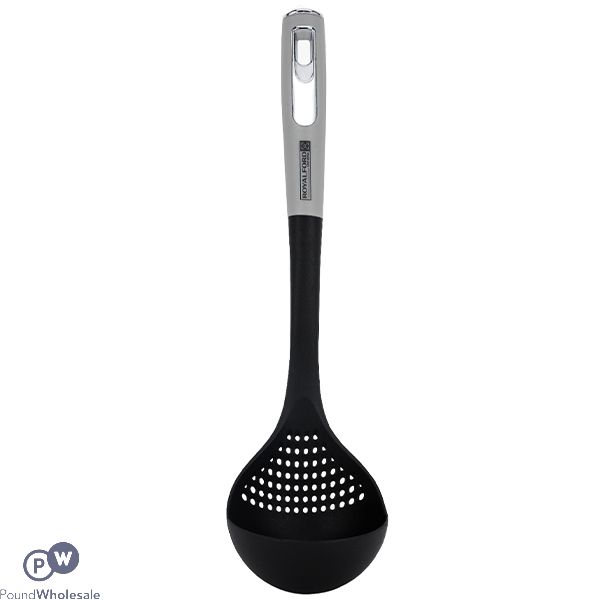 Royalford Black Nylon Soup Ladle 34.5cm