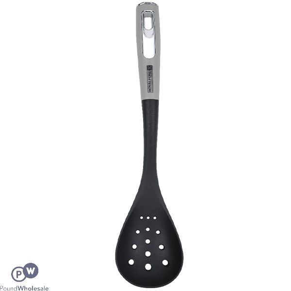Royalford Black Nylon Slotted Spoon 36cm