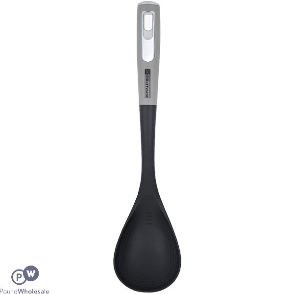 Royalford Black Nylon Solid Serving Spoon 36cm
