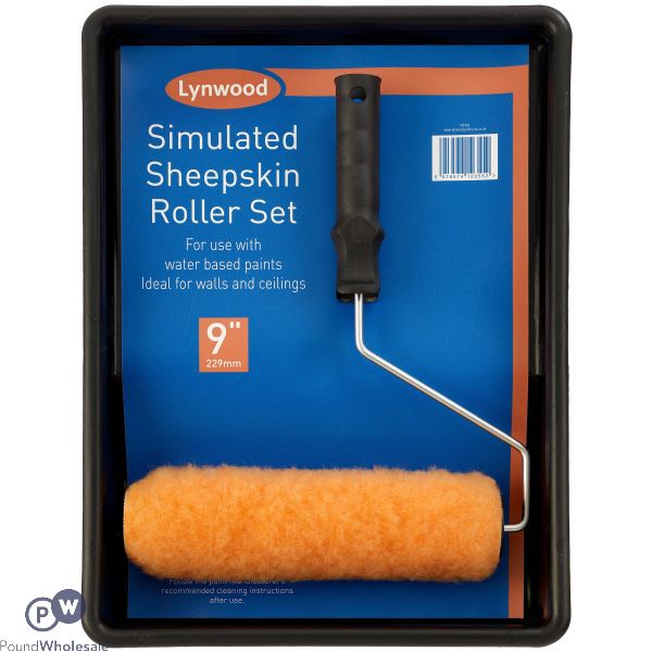 Lynwood Simulated Sheepskin Roller Set 9"