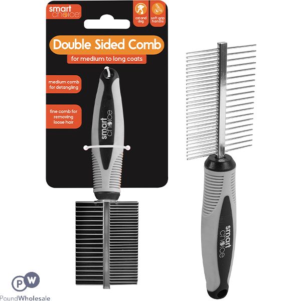Smart Choice Double-sided Fine & Medium Tooth Grooming Comb