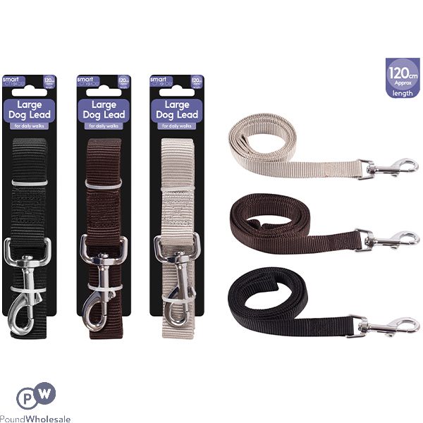 Smart Choice Large Dog Lead 1.2m Assorted Colours