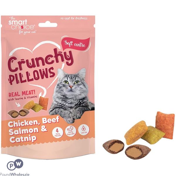 Smart Choice Mixed Meat Crunchy Pillows Cat Treats 100g