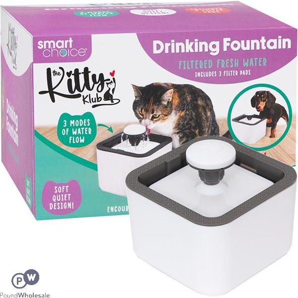 Smart Choice 3 Mode Cat Filtered Drinking Fountain 2.5l