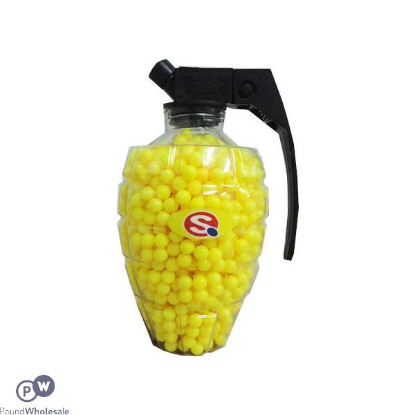 1600pc Bb Yellow Plastic Bullets In Hand Grenade Design