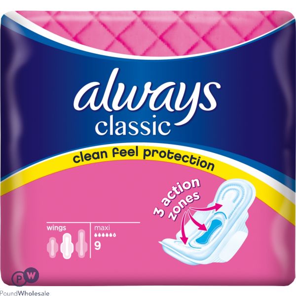 Always Classic 9 Maxi Towels