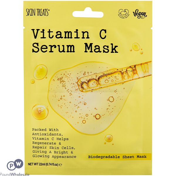Skin Treats Vitamin C Biodegradable Serum Face Mask Cdu