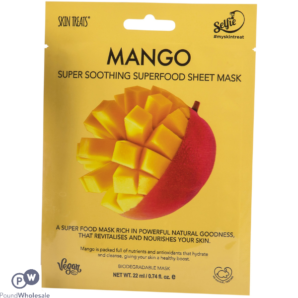 Skin Treats Mango Super Soothing Superfood Sheet Face Mask Cdu