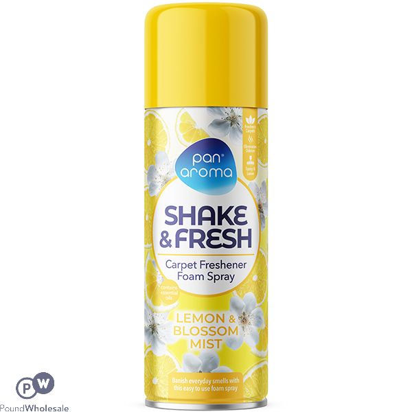 Pan Aroma Lemon & Blossom Mist Shake & Fresh Carpet Freshener Foam Spray 500ml