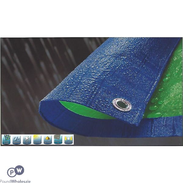 Tarpaulin Blue/green 1.8m  X 2.4m