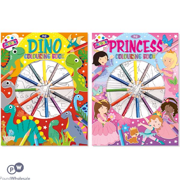 Artbox Colouring Book & Pencils Set Assorted
