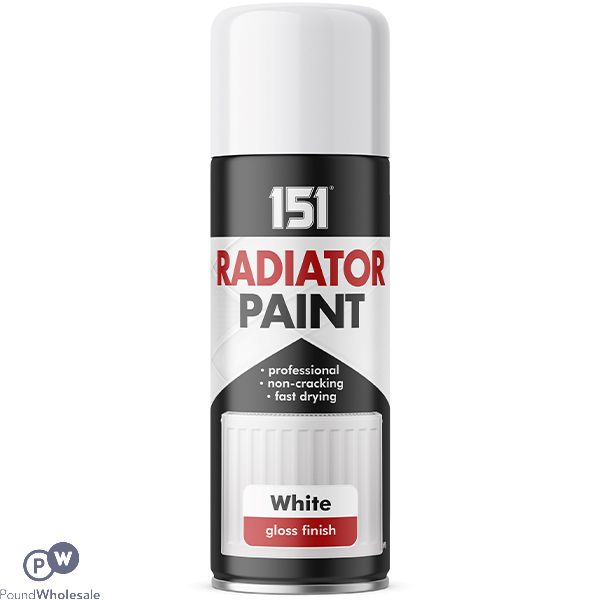 151 White Gloss Radiator Spray Paint 400ml