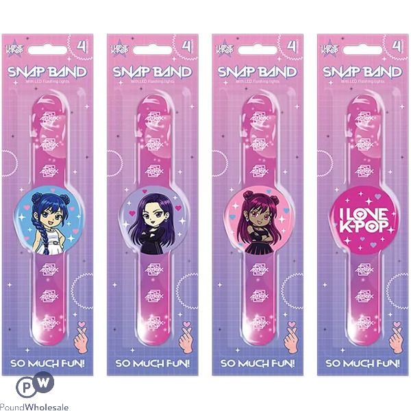 K-pop Flashing Led Snap Band Assorted