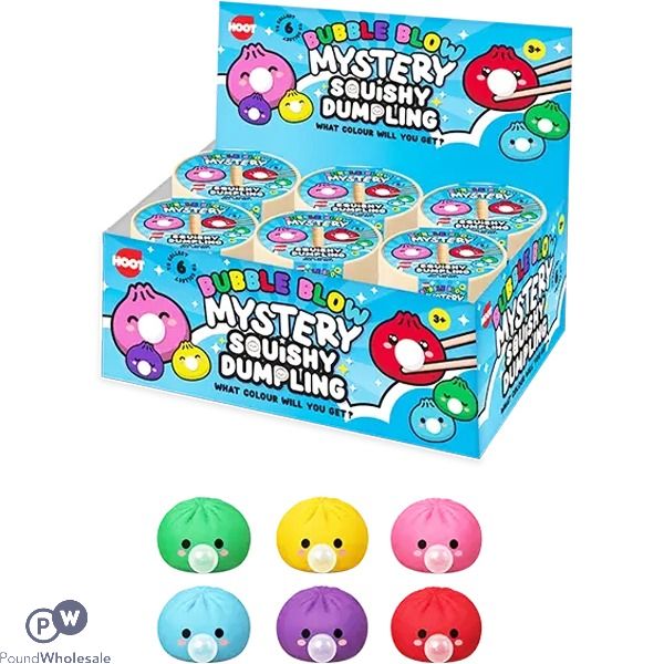 Hoot Squishy Bubble Dumpling Squish Toy Cdu Assorted Colours