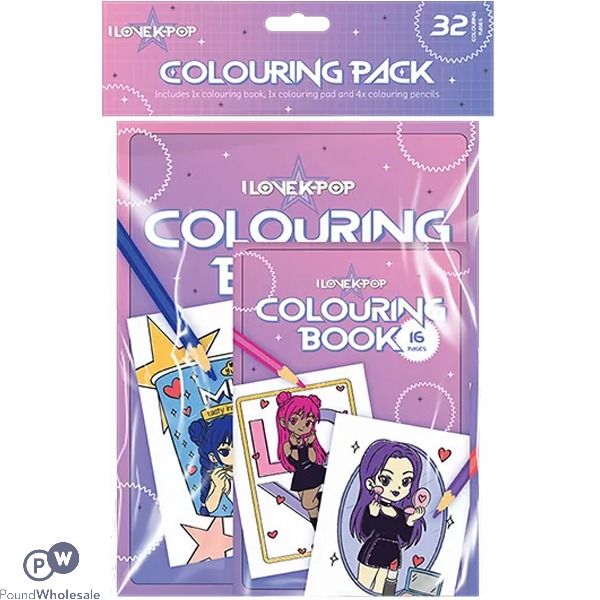 K-pop Kids Colouring Pack Set