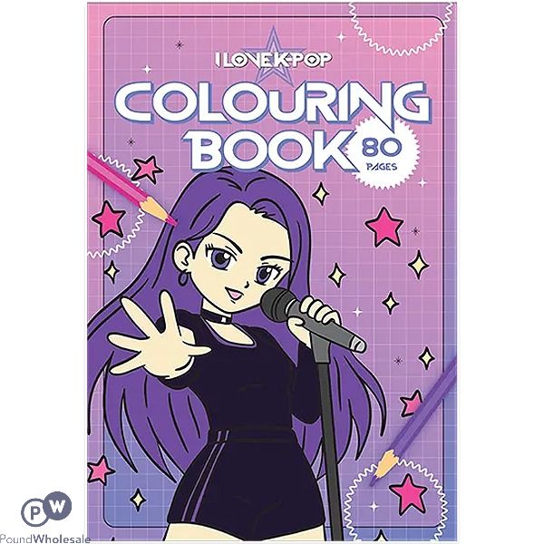 K-pop Kids Mega Colouring Book 80 Pages