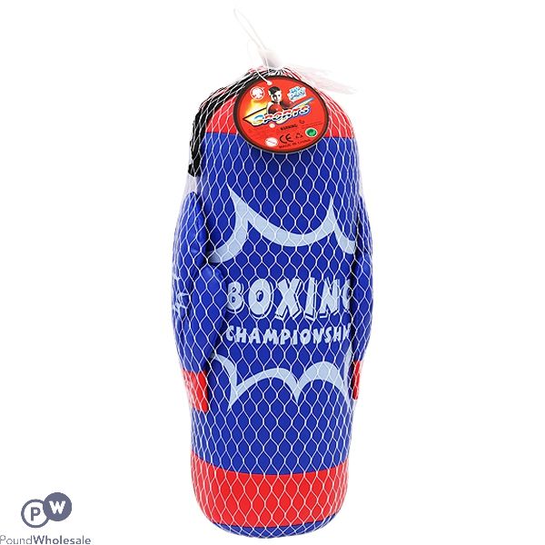 Small Pro Boxing Championship Punch Bag And Boxing Gloves