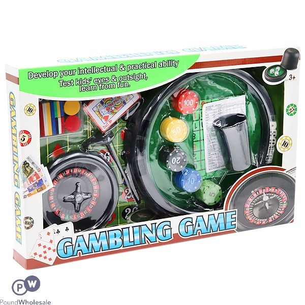 Gambling Play Set Box Boxed Side View