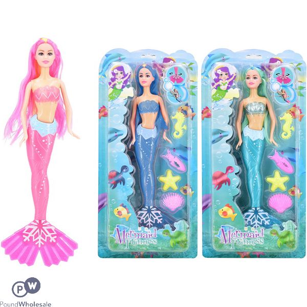 Mermaid Princess Doll 35cm Assorted