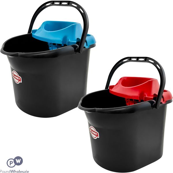 Planet No 2 Black Mop Bucket With Wringer Assorted Colours
