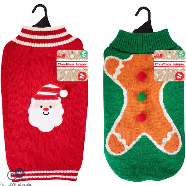 Smart Choice Christmas Dog Jumper M/l Assorted
