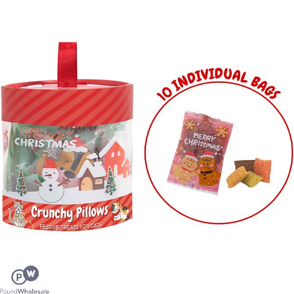 Smart Choice Christmas Crunchy Pillow Cat Treats 10 Pack 60g Assorted Flavours