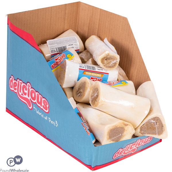 World Of Pets Meat Filled Bones Chicken & Beef Cdu