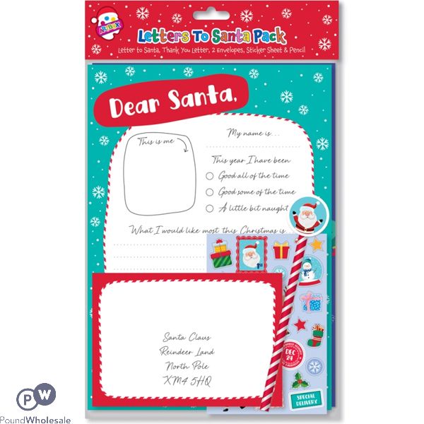 Artbox Christmas Letters To Santa Pack