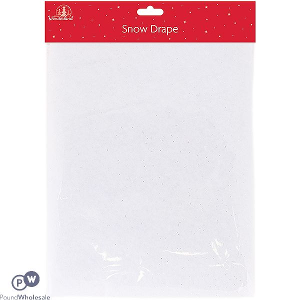 Festive Wonderland Snow Drape With Silver