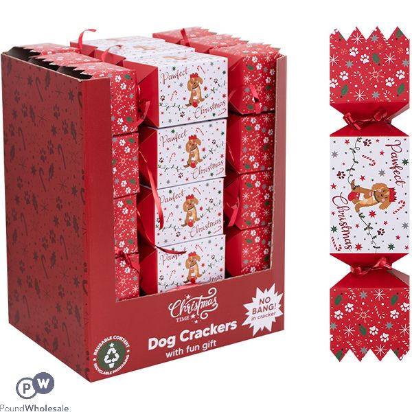 Christmas Time Dog Crackers With Gift Cdu