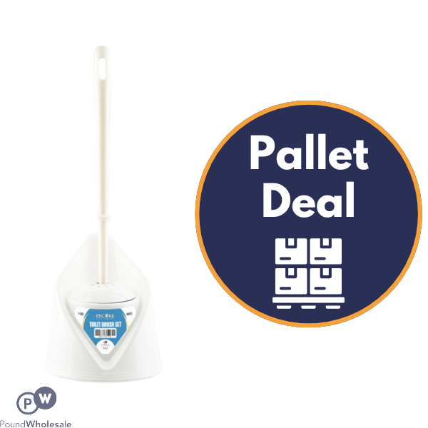 Encore White Toilet Brush Set Pallet Deal