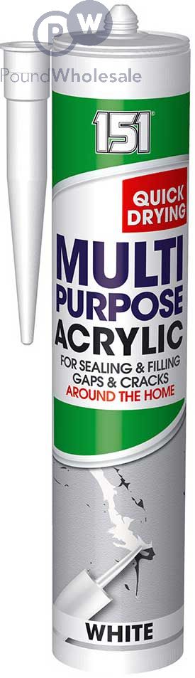 151 Multipurpose Acrylic Sealant White Cartridge 280ml