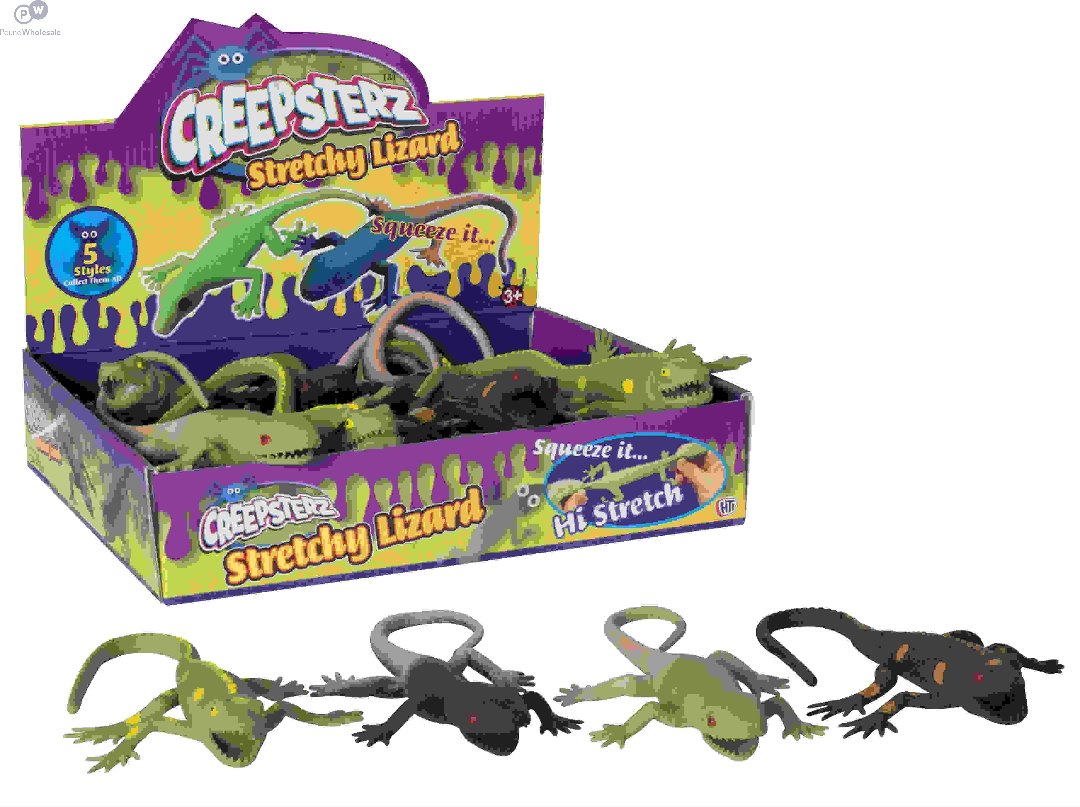 Wholesale Creepsterz Stretchy Lizard Assorted Cdu Pound Wholesale