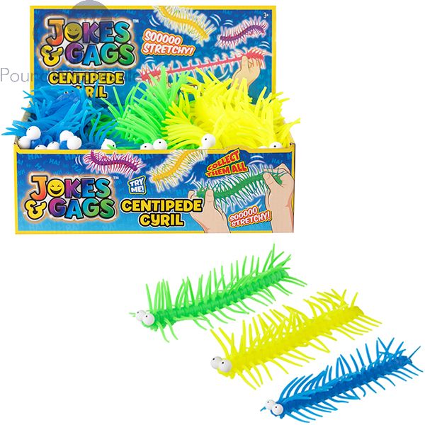 Wholesale Jokes Gags Centipede Cyril Assorted Colours Cdu