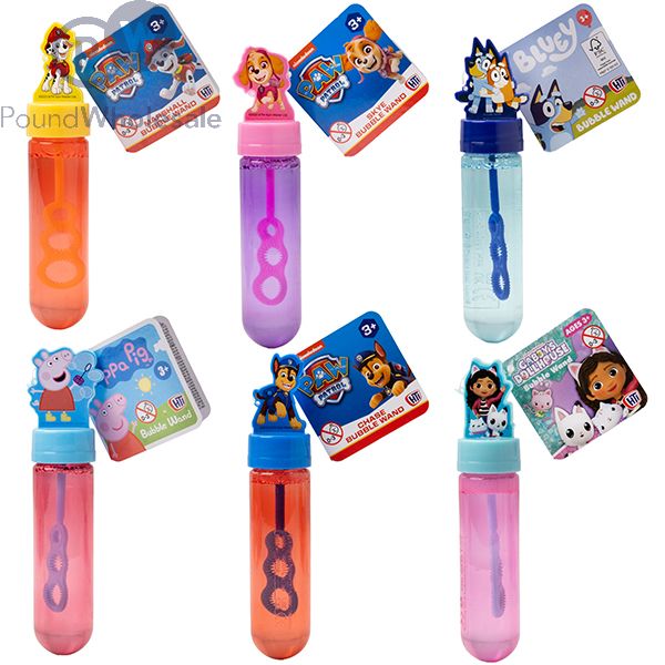 Branded Bubble Wand Bottle 30ml Assorted