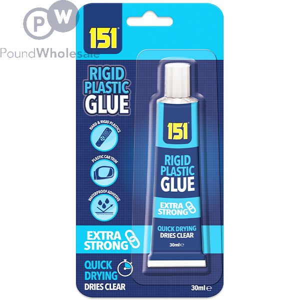 Wholesale 151 Extra Strong Rigid Plastic Glue 30ml | Pound Wholesale