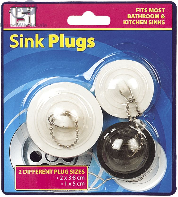 151 Sink Plugs Assorted 3 Pack
