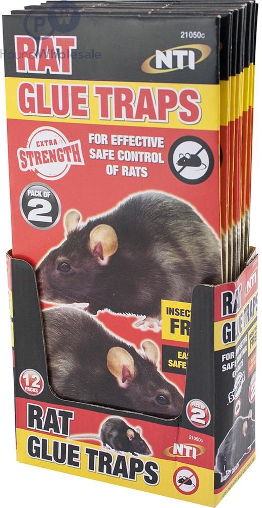 Extra Strength Rat Glue Traps 2 Packs CDU
