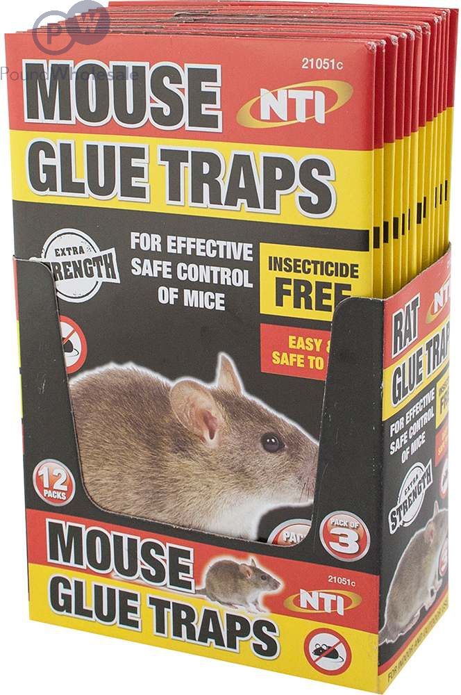 Mouse Glue Traps 3 Pack CDU